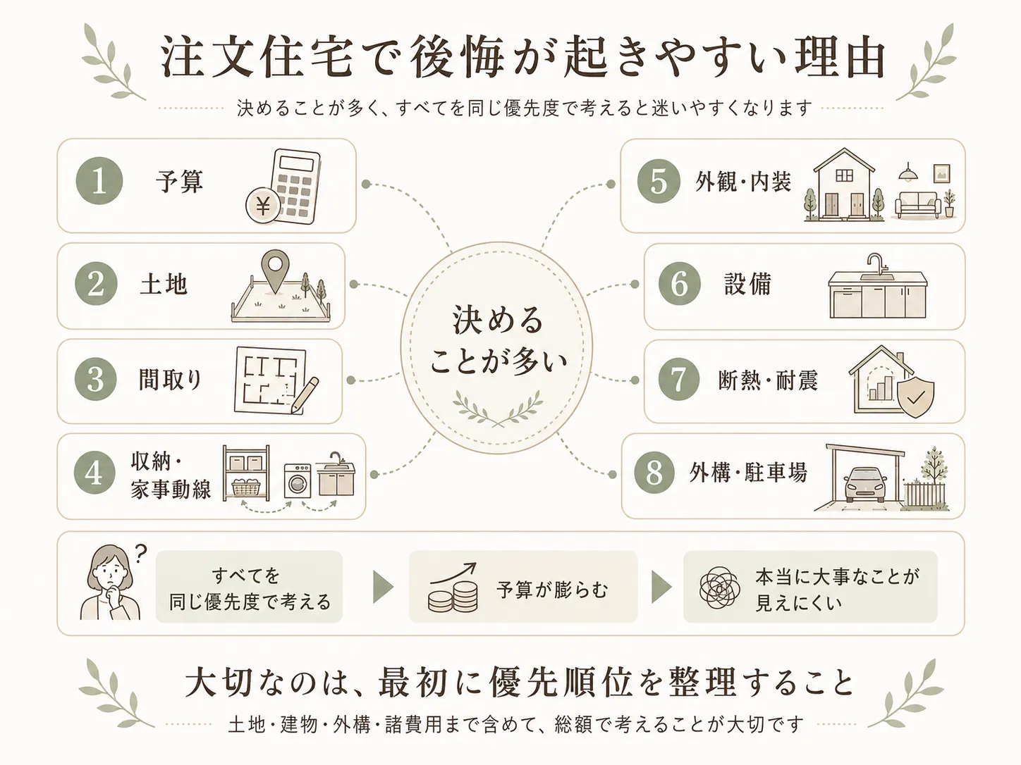 注文住宅で後悔が起きやすい理由